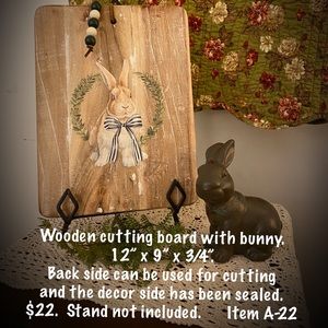 Wood cutting board. Up cycled for use and decor.